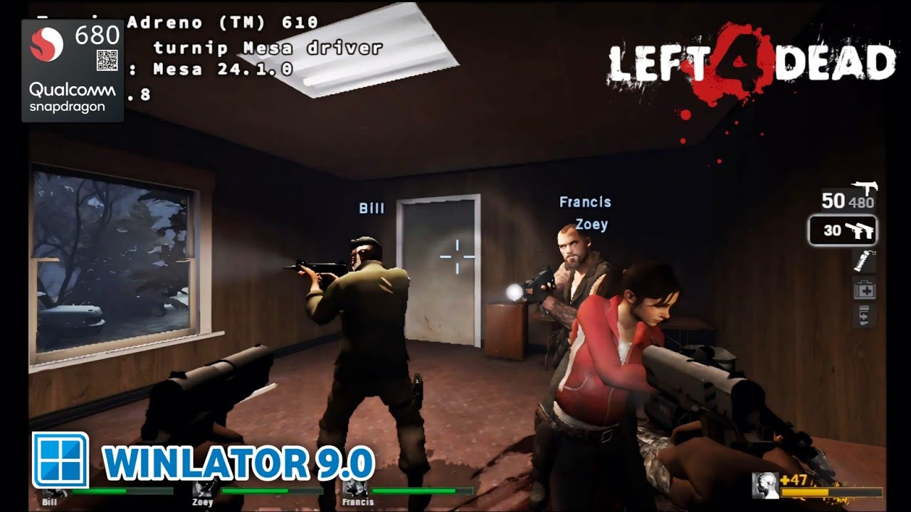 Winlator 9.0 | LEFT 4 DEAD | Snapdragon 680