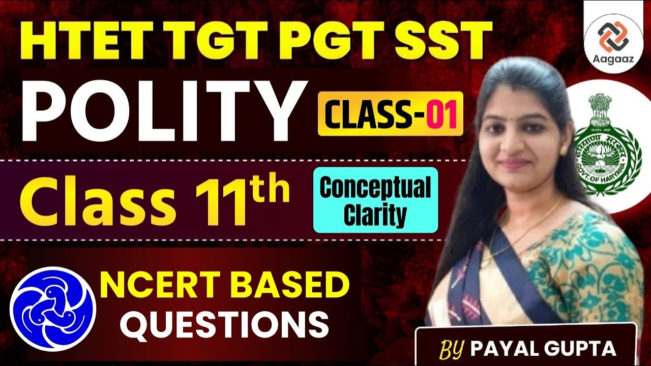 HTET/PGT/TGT/SET/NET Political Science Part-1 | Most Important Questions Polity | Payal Mam | #11