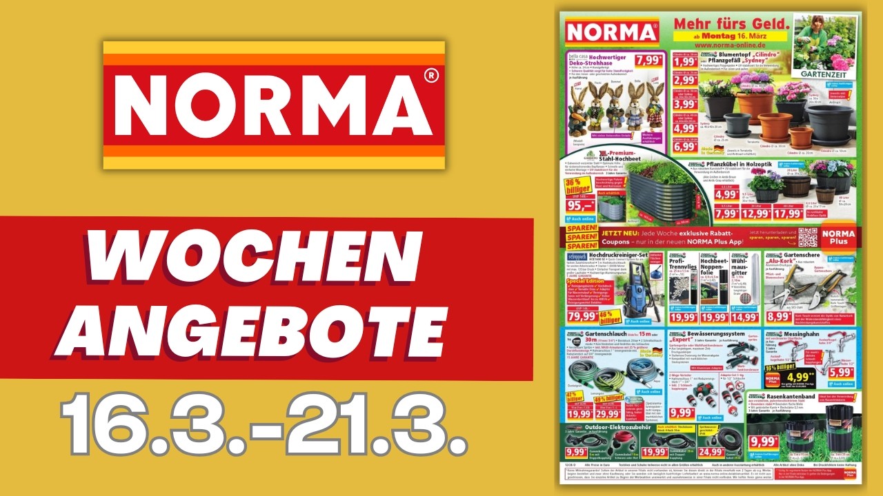 NORMA Prospekt aktuell 📄 Angebote ab Montag 16.3.2026 | Prospekt Check #norma