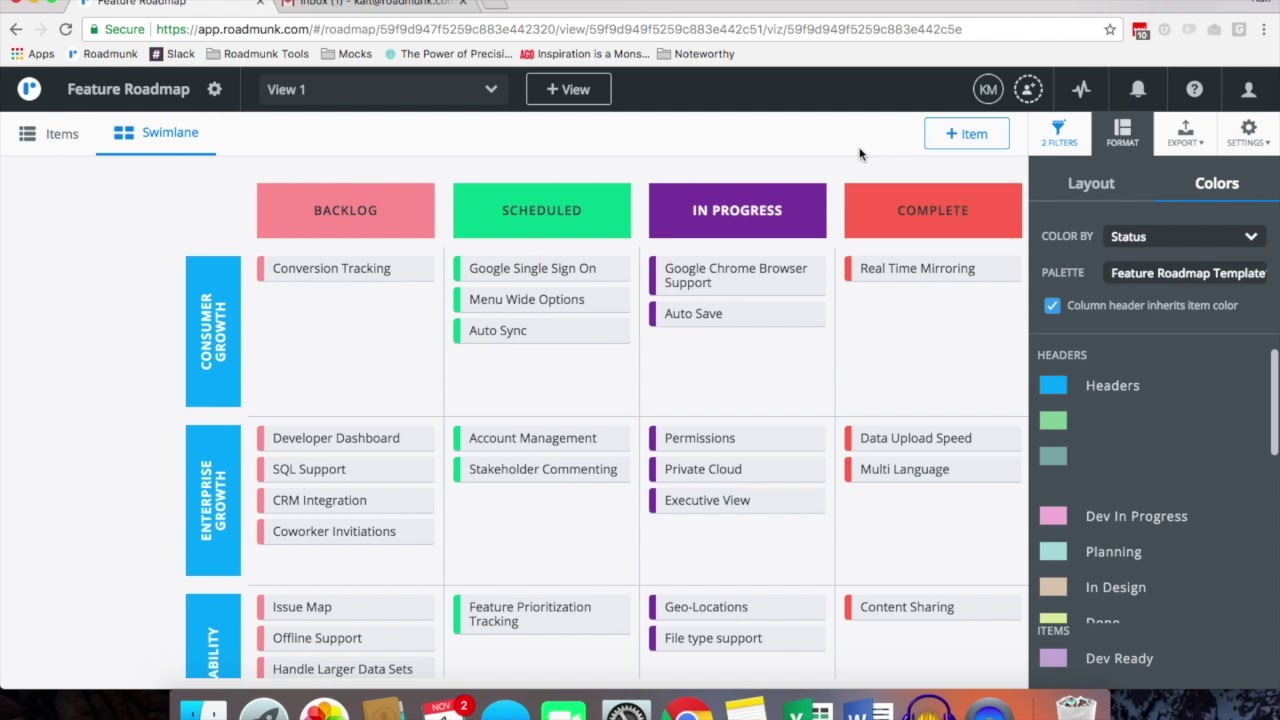 Creating a Roadmap