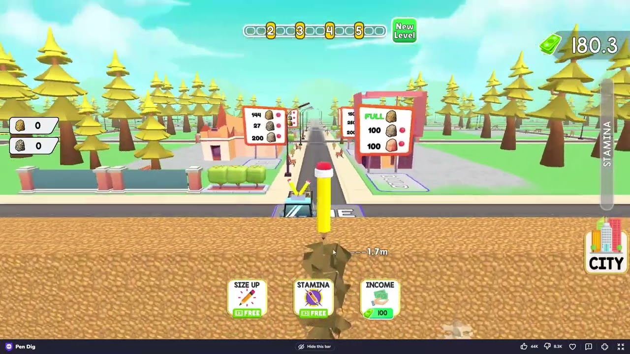 I Played the Pen Dig Game on CrazyGames