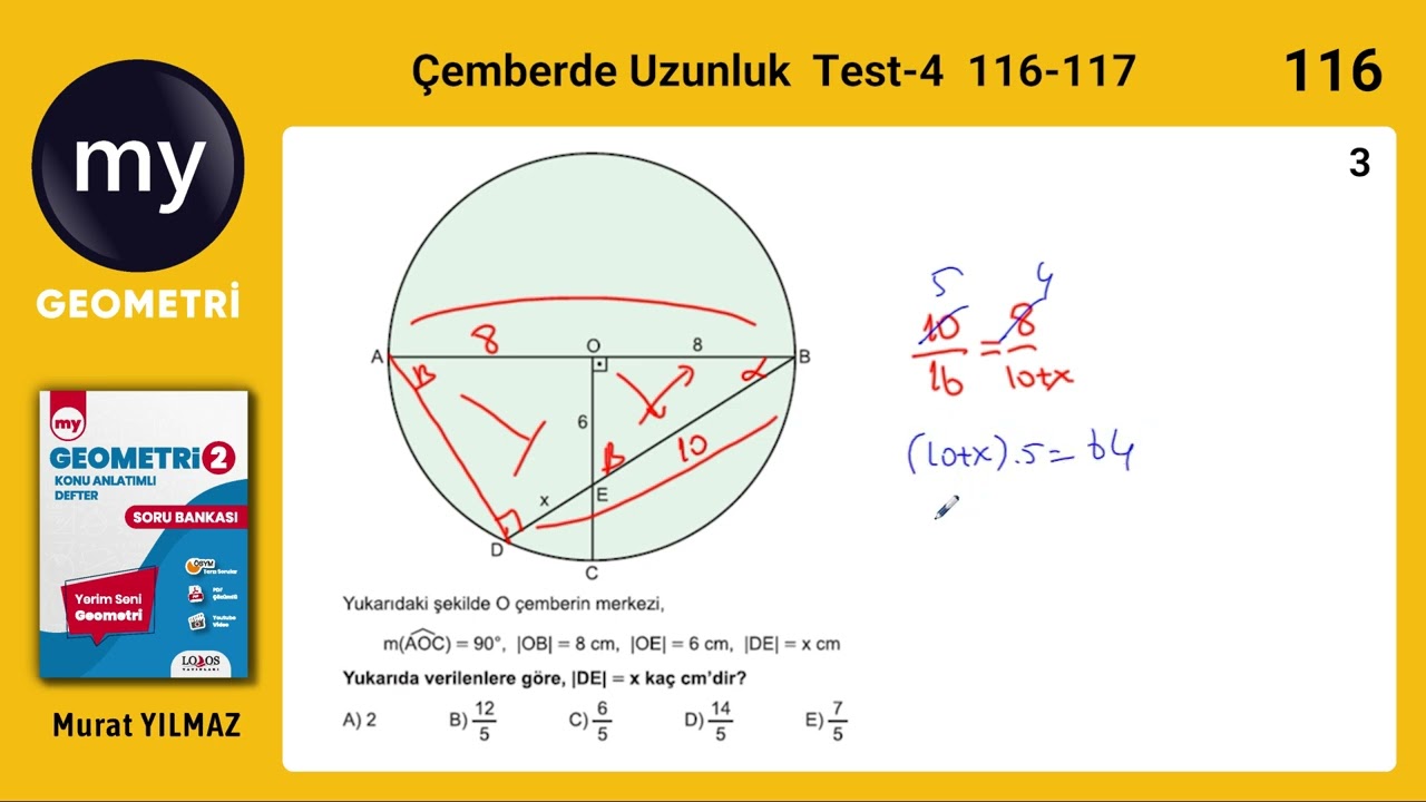 Çemberde Uzunluk Test 4