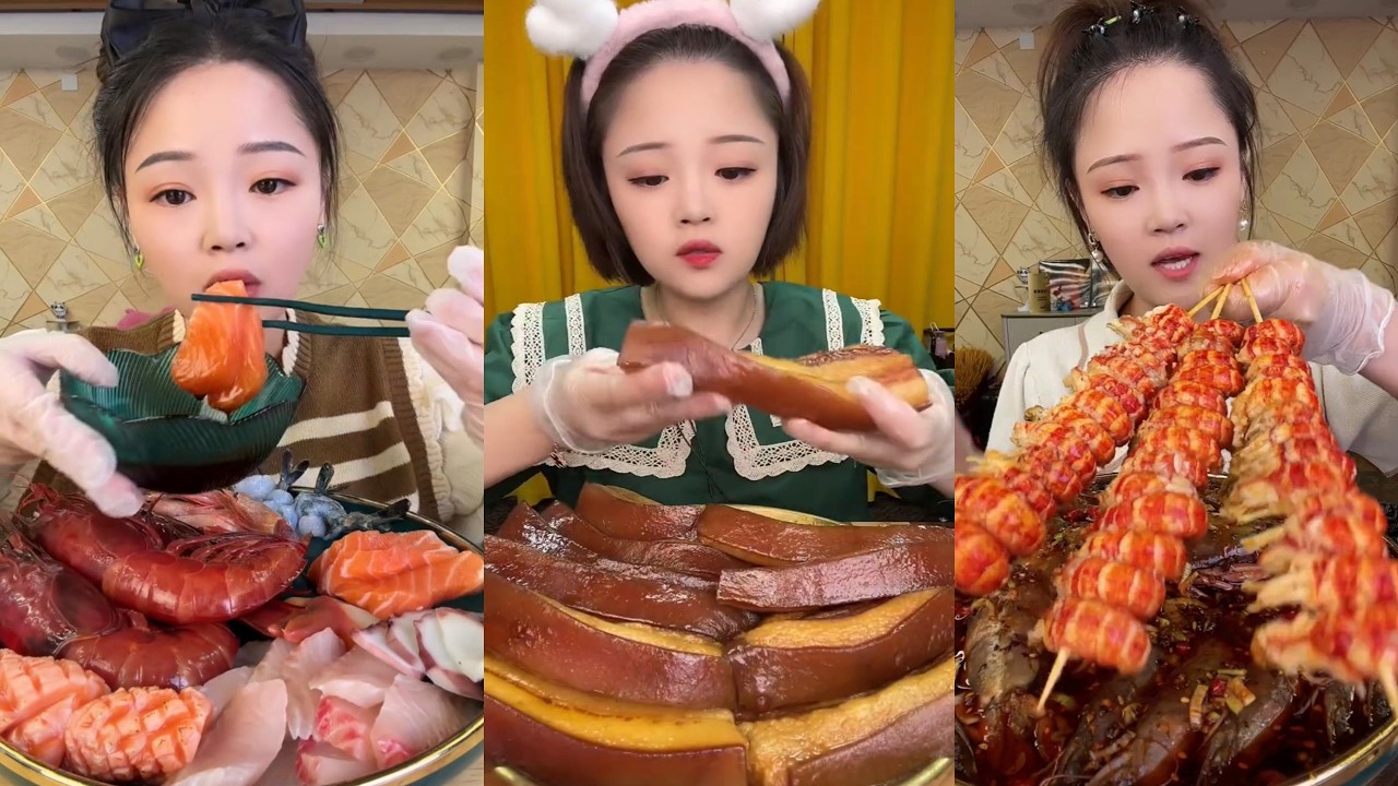 ASMR MUKBANG | Red Braised Pork Belly 