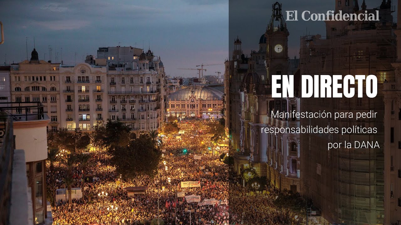 En DIRECTO | Manifestación en Valencia en contra de la gestión de la DANA del gobierno de Mazón