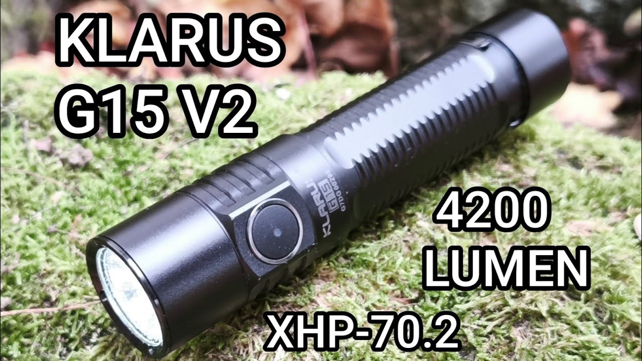 Klarus G15 V2 Led Taschenlampe Fluter 4200 Lumen XHP70.2 Test Review Flashlight Beamshots 