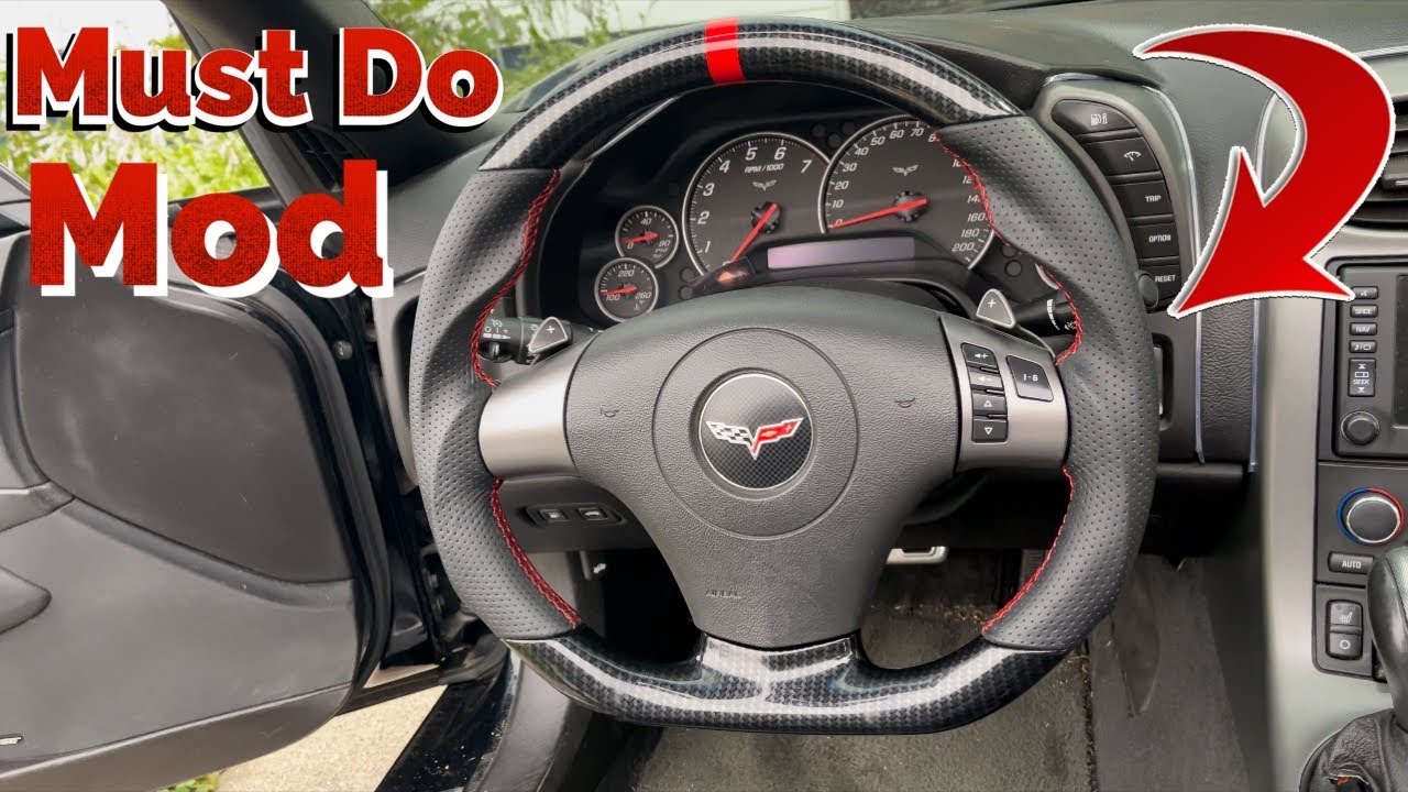 C6 Corvette Steering wheel Upgrade | $250 Wheel W Link ! | Step by Step Install Process | EASY !