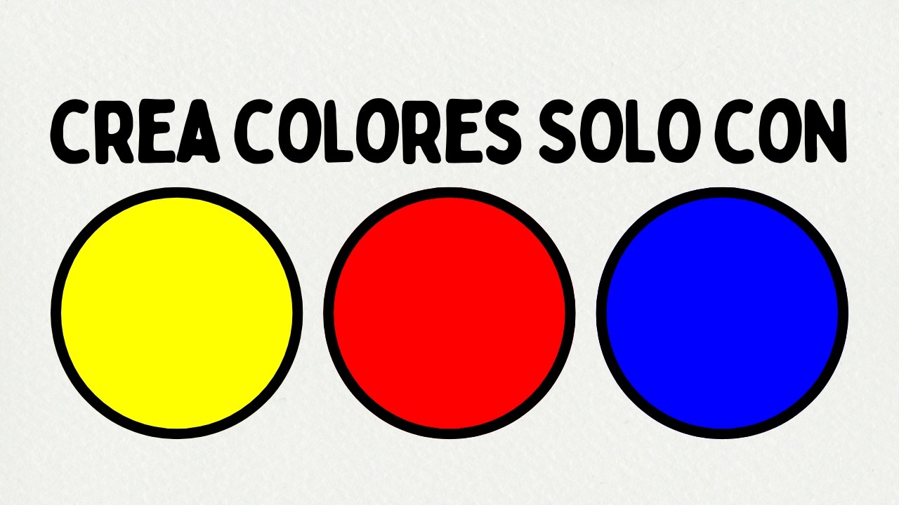 🔴 CÓMO CREAR COLORES SOLO CON ROJO, AMARILLO Y AZUL | MEZCLA DE COLORES EN EL ARTE