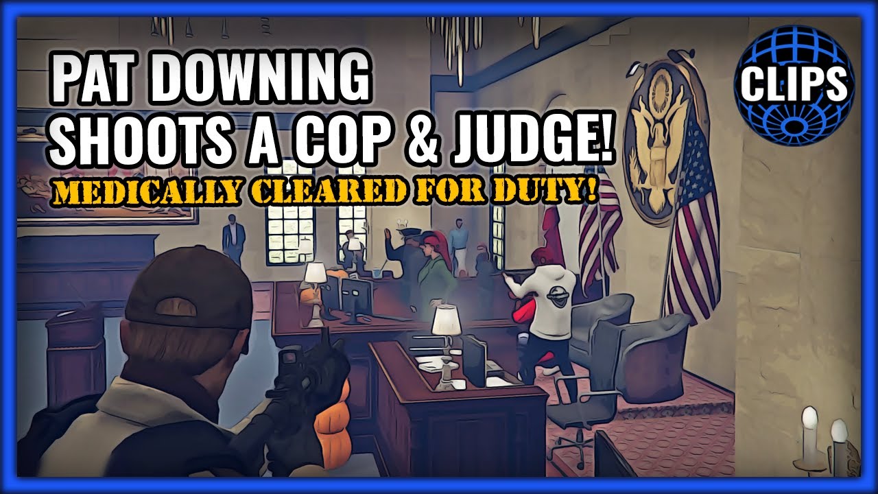 PAT SHOOTS A COP & JUDGE! MEDICALLY CLEARED FOR DUTY!