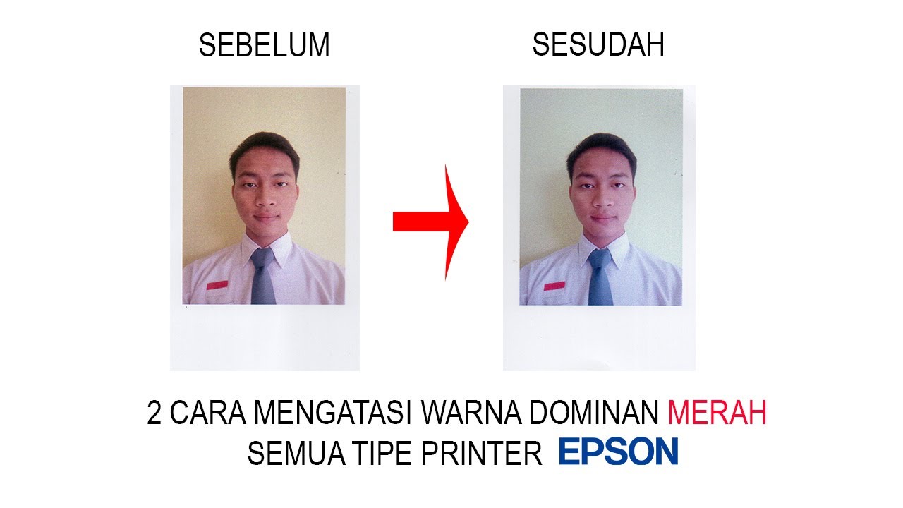 Cara mengatasi warna dominan merah di printer epson semua tipe dengan 2 metode
