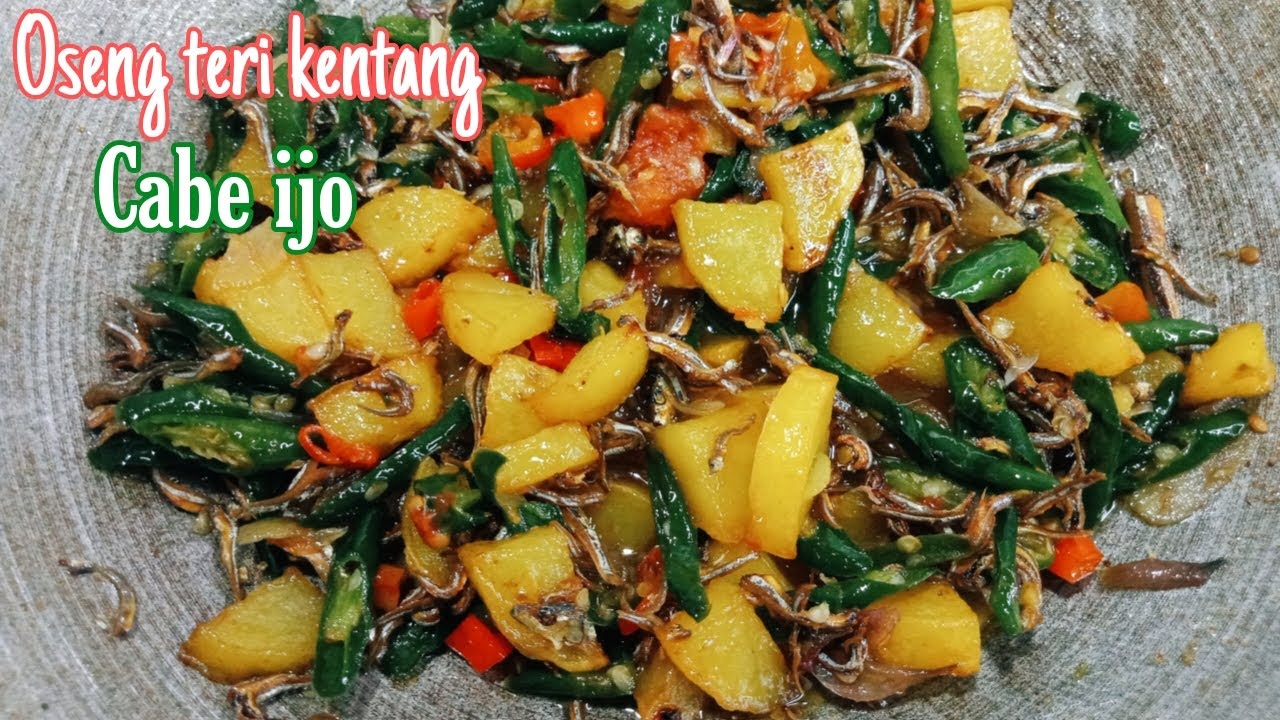 SIAPIN NASI SEBAKUL..TUMIS TERI KENTANG INI BIKIN KHILAF NAMBAH TERUS..ENAK BANGET