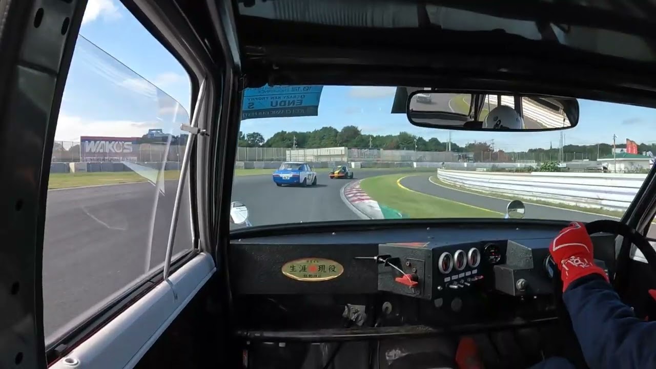 2025 10 12 JCCA 筑波サーキット 510ブルーバード Sレース決勝 ゼッケン29