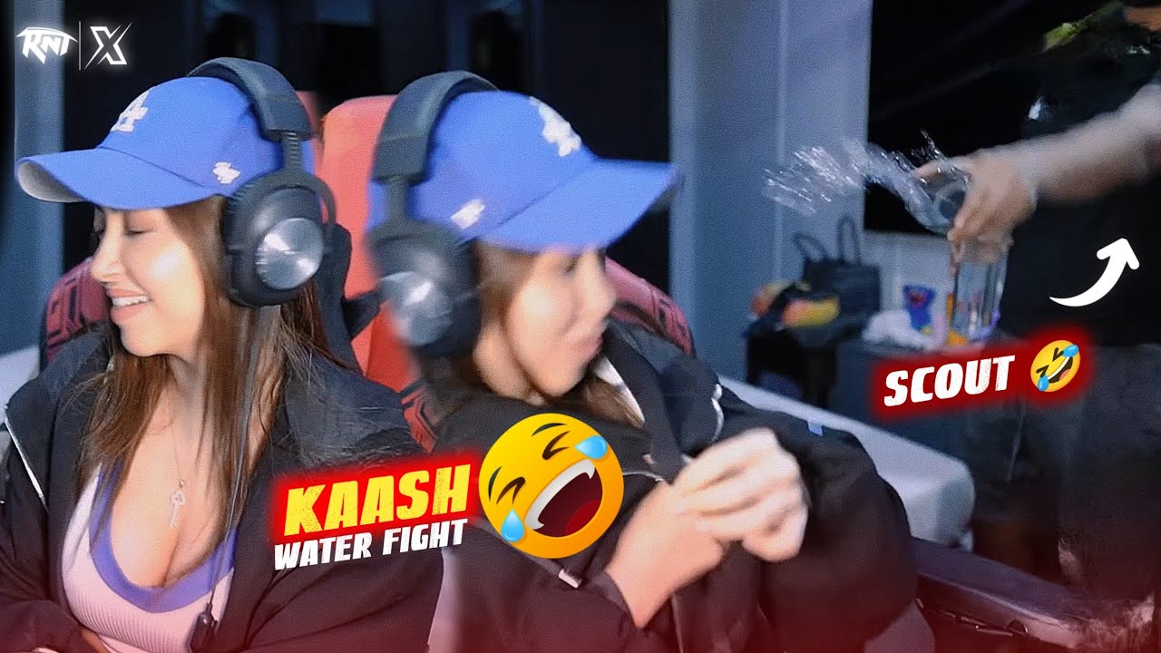 SCOUT and KAASH Hilarious Water Fight😭🤣 #funny 