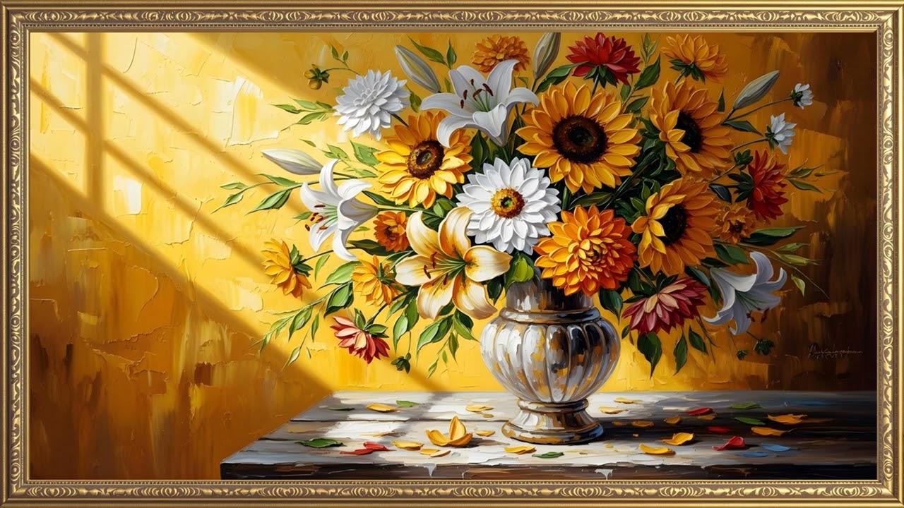 2 Hours of Vintage Flower Paintings (4K) | Art Screensaver for Frame TV🌸✨