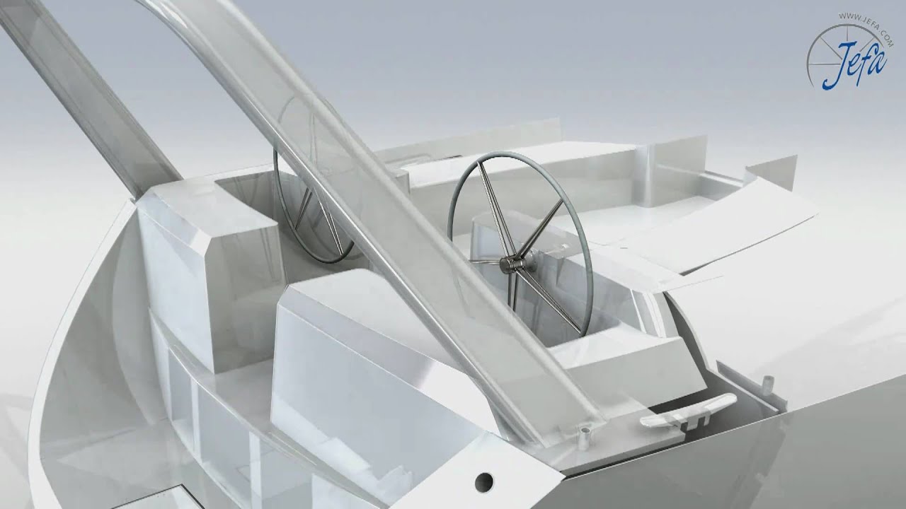 Jefa Rudder & Steering 3D renderings.