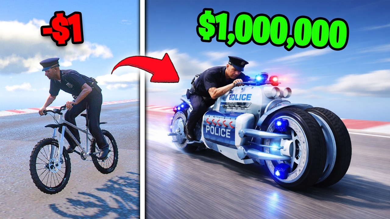 Upgrade Motor Polisi TERMURAH Sampai TERMAHAL !! (GTA 5 MOD)