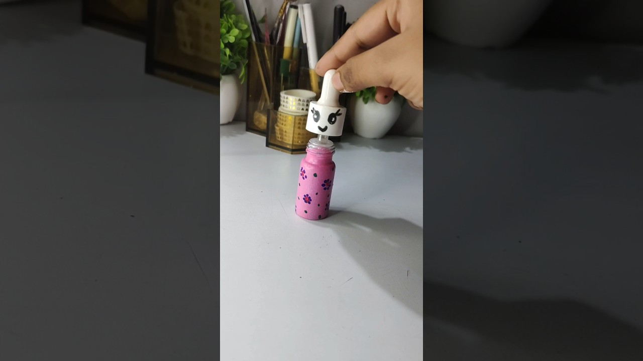 Mini dropper diy🎨🖌️#like #art #youtubeshorts #diy #painting #brushstrokes