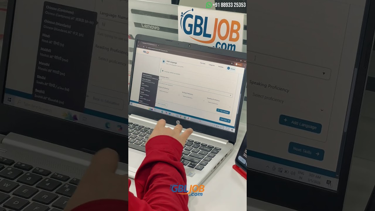How to create a jobseeker account and how to build our own resume/cv on gbljob.com?