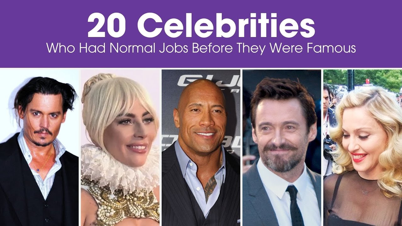 20 Celebrities Who Had Normal Jobs Before They Were Famous