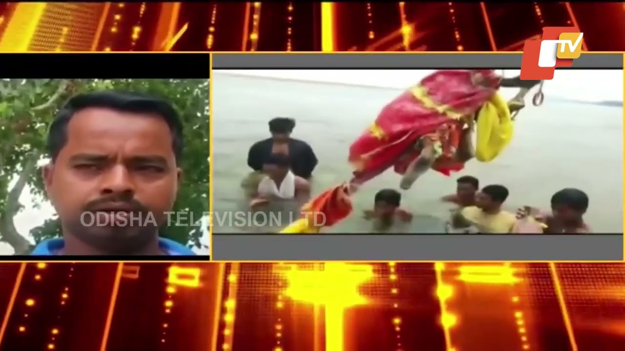 500-year-old Lord Gopinath temple submerged in Mahanadi river becomes visible in Nayagarh