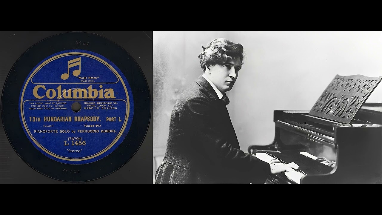 Liszt – Chopin – Bach-Busoni – Beethoven | Ferruccio Busoni, Klavier | 1922 | 