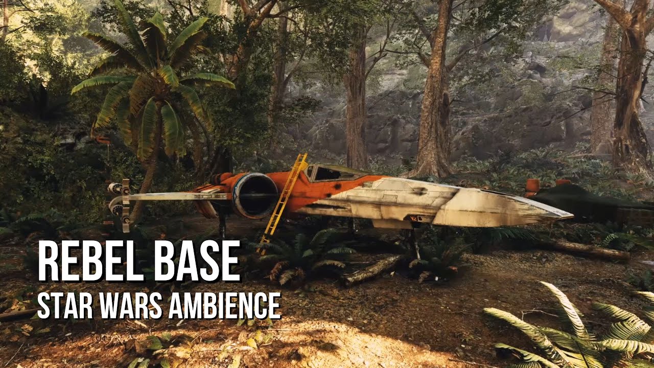 Rebel Forward Base | Star Wars Ambience | Jungle Sounds, Rebel Chatter