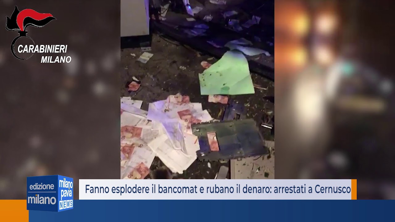 Fanno esplodere il bancomat e rubano il denaro: arrestati a Cernusco