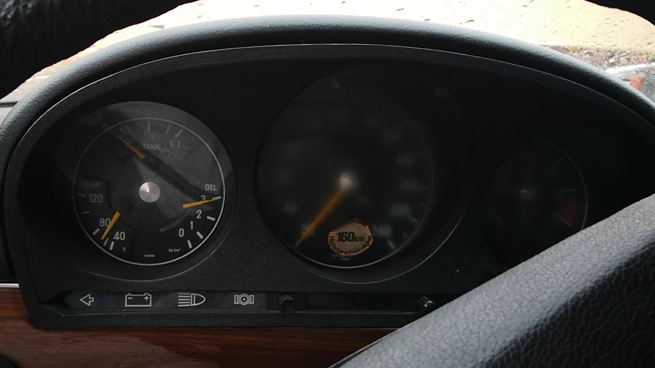 Mercedes w116, 350se v8 dźwięk, sound