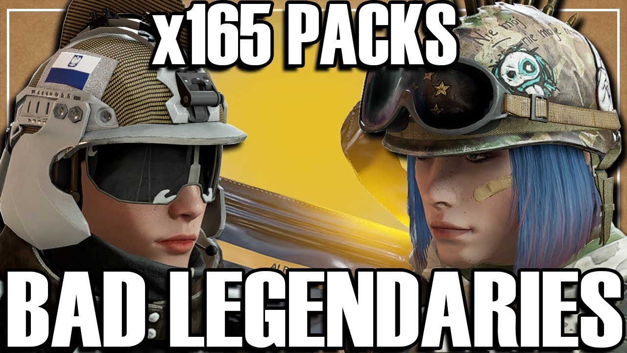 The Worst Alpha Pack Legendaries Ever - Rainbow Six Siege (165 Alpha Pack Opening)
