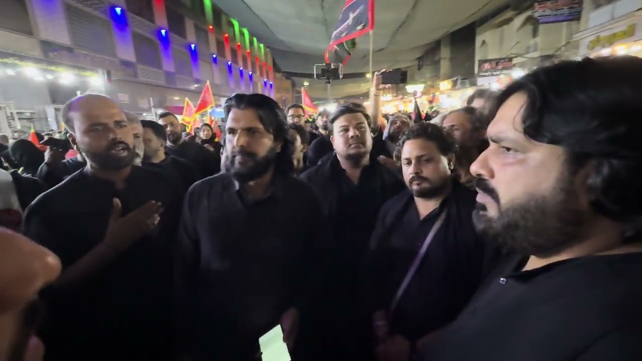 Matami jaloos Hotel to Haram imam hussain as 19 Safar 2025 Qmbar Ali Kiyani Arbaeen 2025