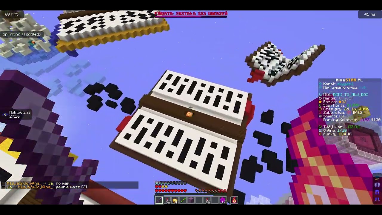 Zbieram $ na set 35 serwer minestar tryb skygen
