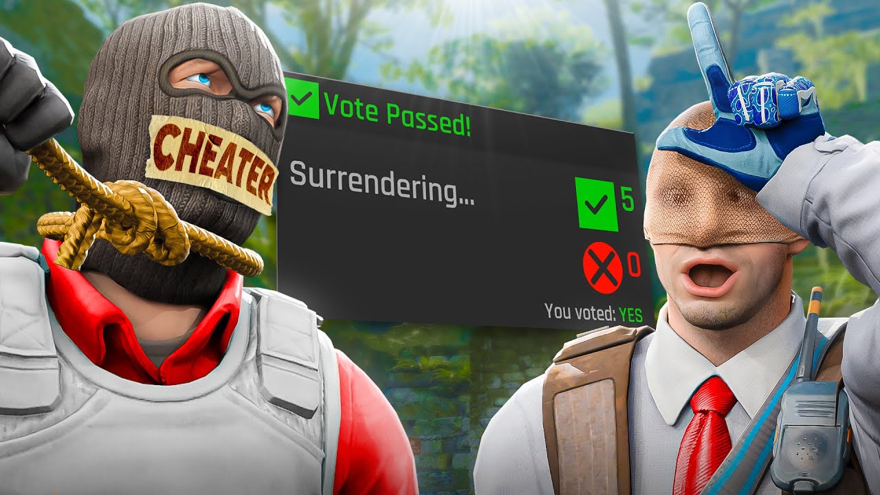 He abandoned thinking I'M WALLHACKING...