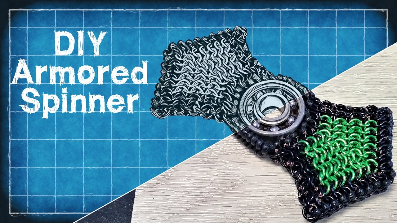 DIY Armored Spinner - Custom Chainmail Fidget Spinner - DIY with Cly Ep. 3