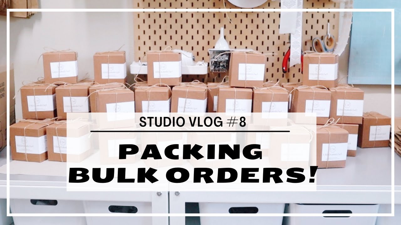 DIFFERENCE BETWEEN WHOLESALE VS. BULK | Organize and Pack with Me | Candle Business Owner