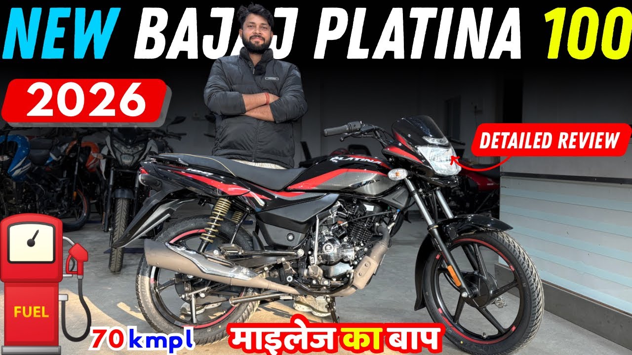 Ye Hai All New 2026 Bajaj Platina 100cc | New Features Price Details Review | BS7 New Engine update