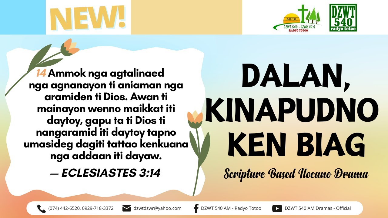 Dalan, Kinapudno ken Biag - August 6, 2025 #DZWTDramasOfficial