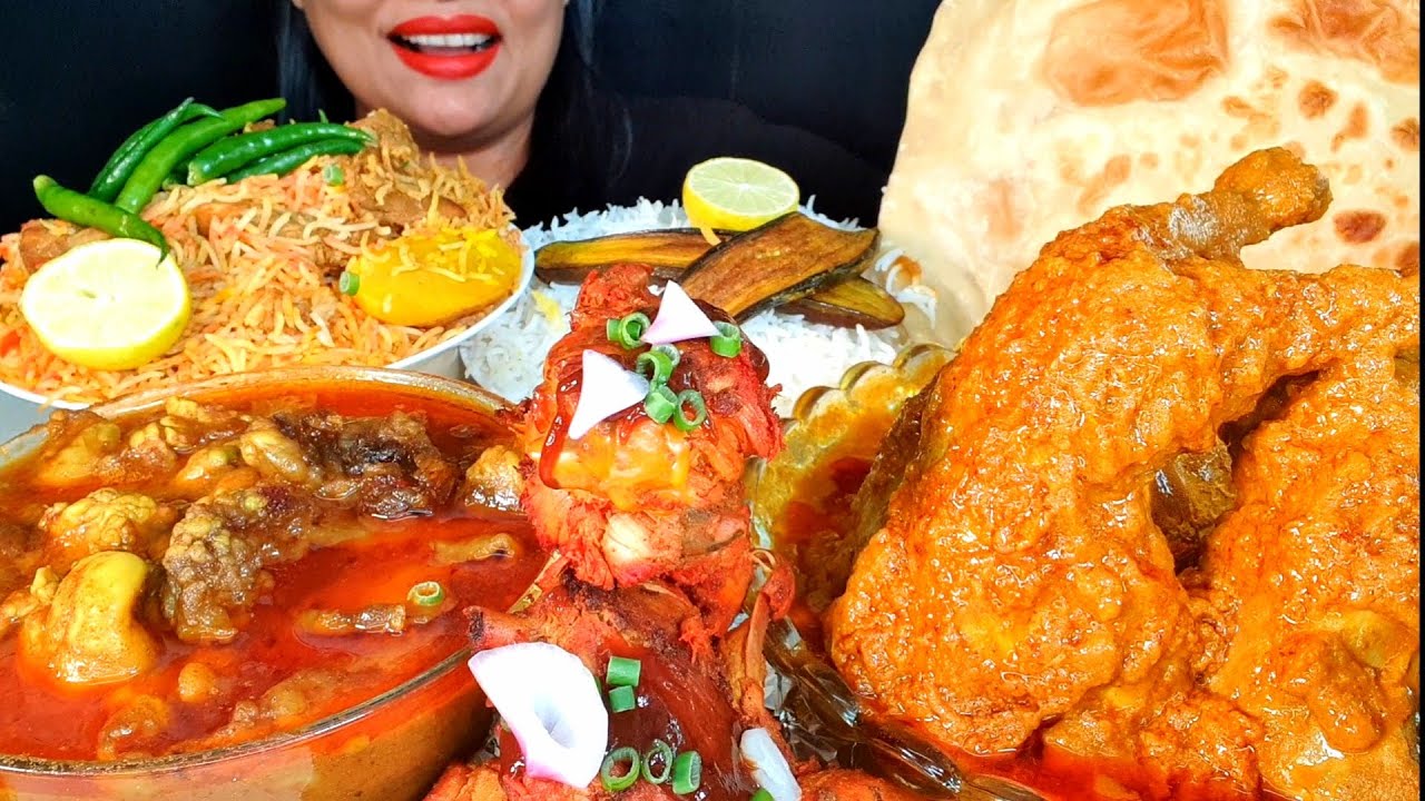 ASMR:SPICY MUTTON FAT+SPICY GHEE CHICKEN+ SPICY TANDOORI CHICKEN+BIRAYANI‼️ZAKIA-SPICY ASMR