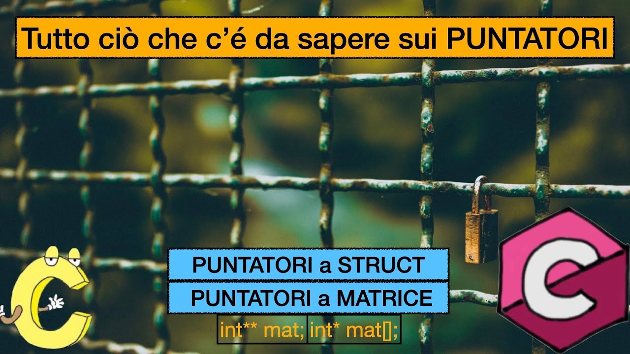 Tutto ció che c'é da sapere sui PUNTATORI in C - PARTE 4