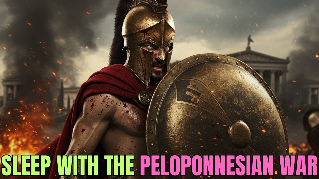 THE CIVIL WAR OF ANCIENT GREECE | THE STORY OF THE PELOPONNESIAN WAR – With Rain Sounds for Sleep