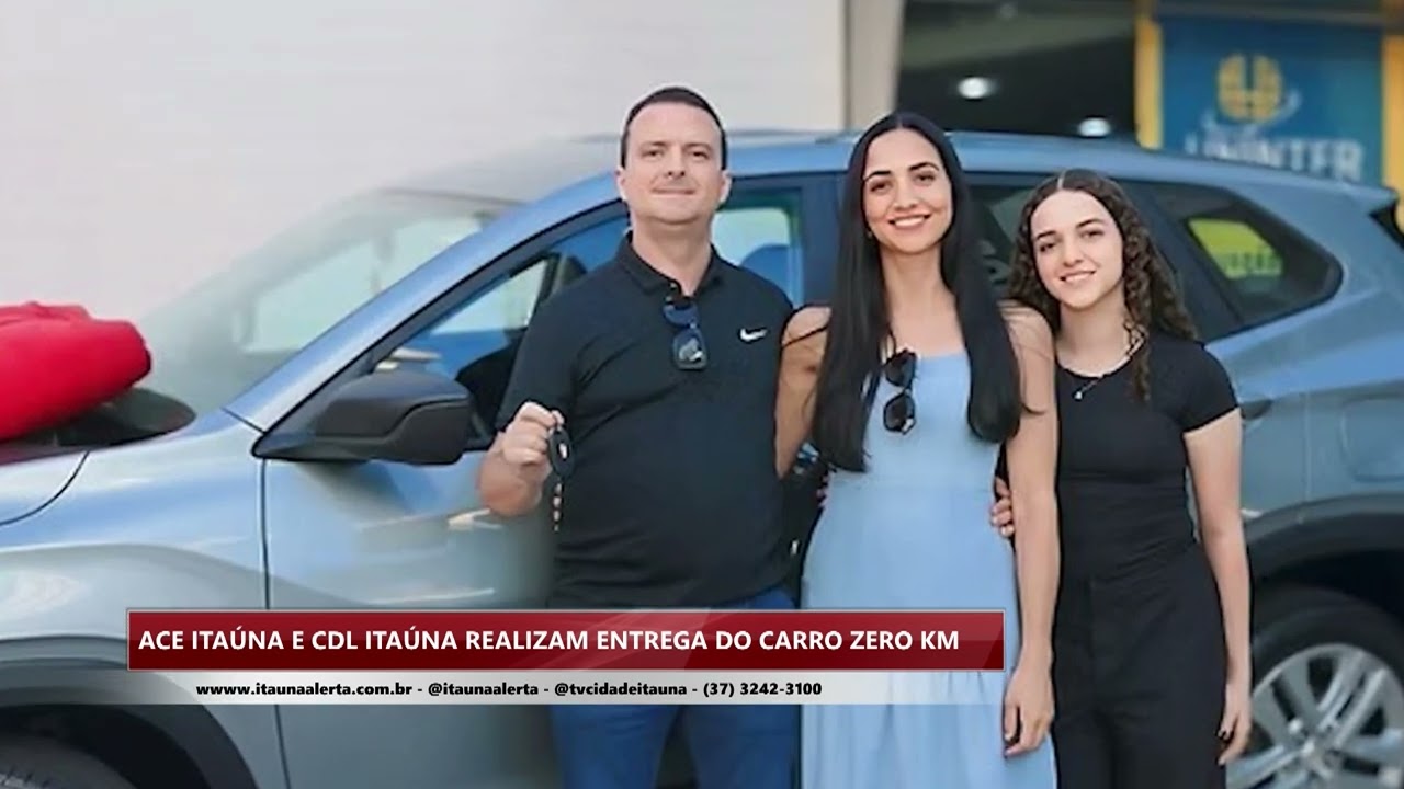 ACE itaúna e CDL itaúna realizam entrega do carro zero km