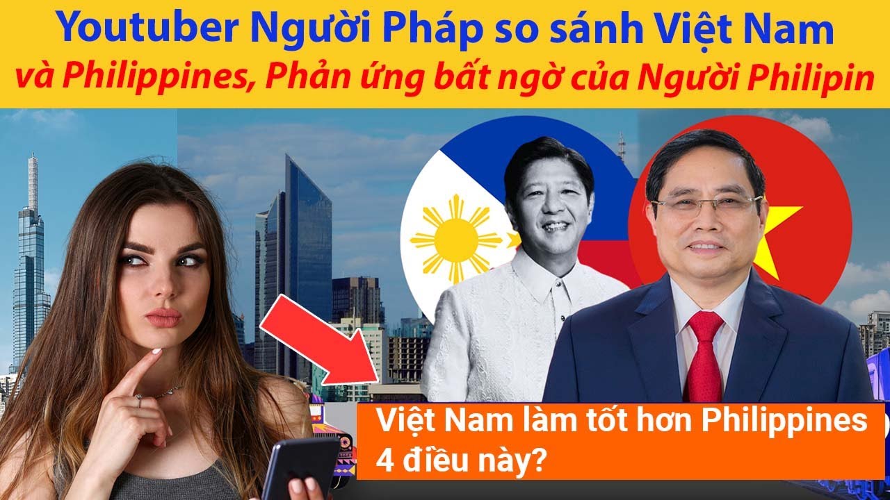 Youtuber Người Pháp so sánh Việt Nam và Philippines, Phản ứng bất ngờ của Người Philippines
