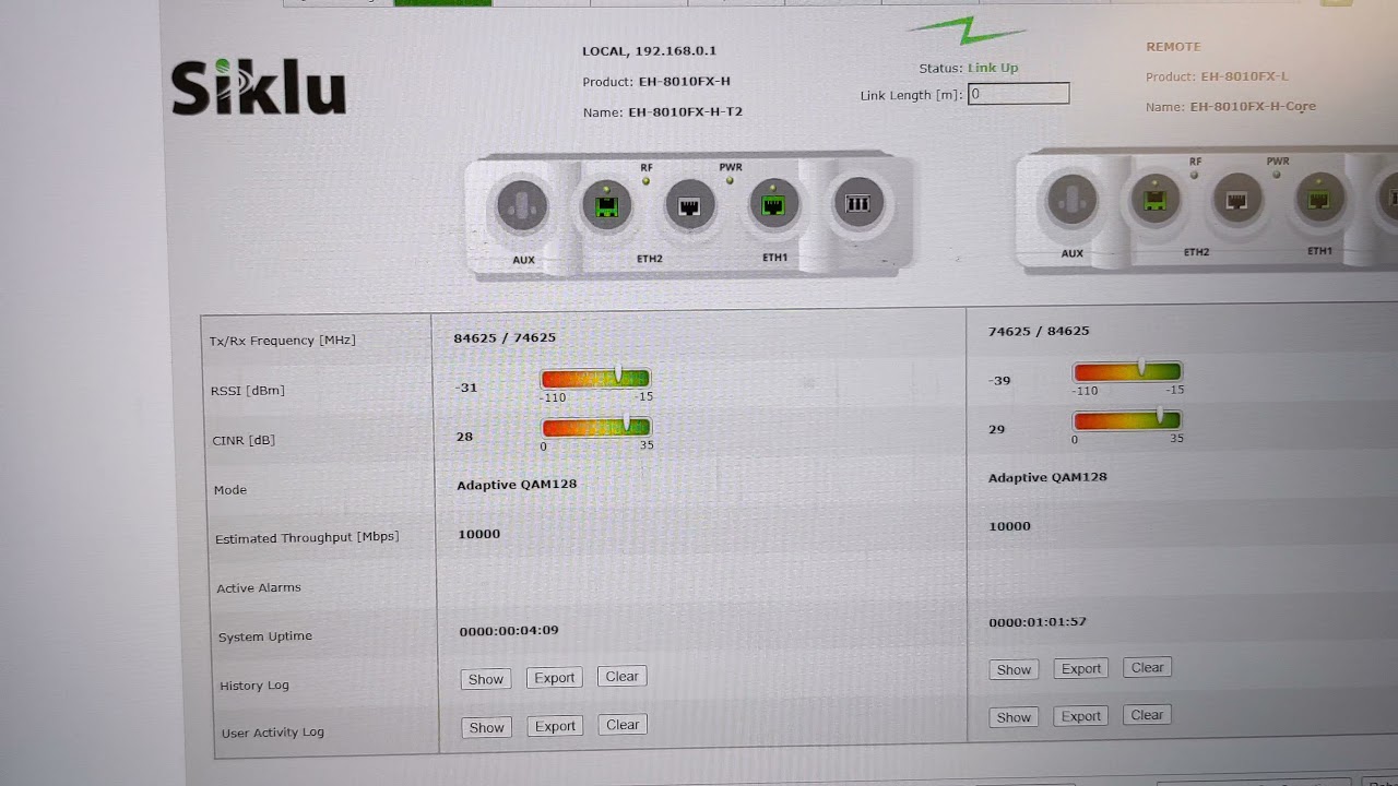 Siklu Etherhaul 8010 10G Link