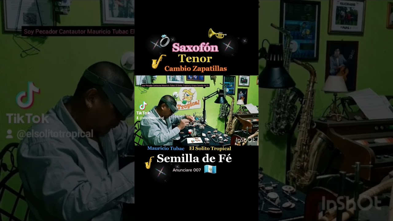 Cambio de Zapatillas Saxof&oacute;n Tenor Mauricio Tubac #elsolitotropical #mauriciotubac #luthier