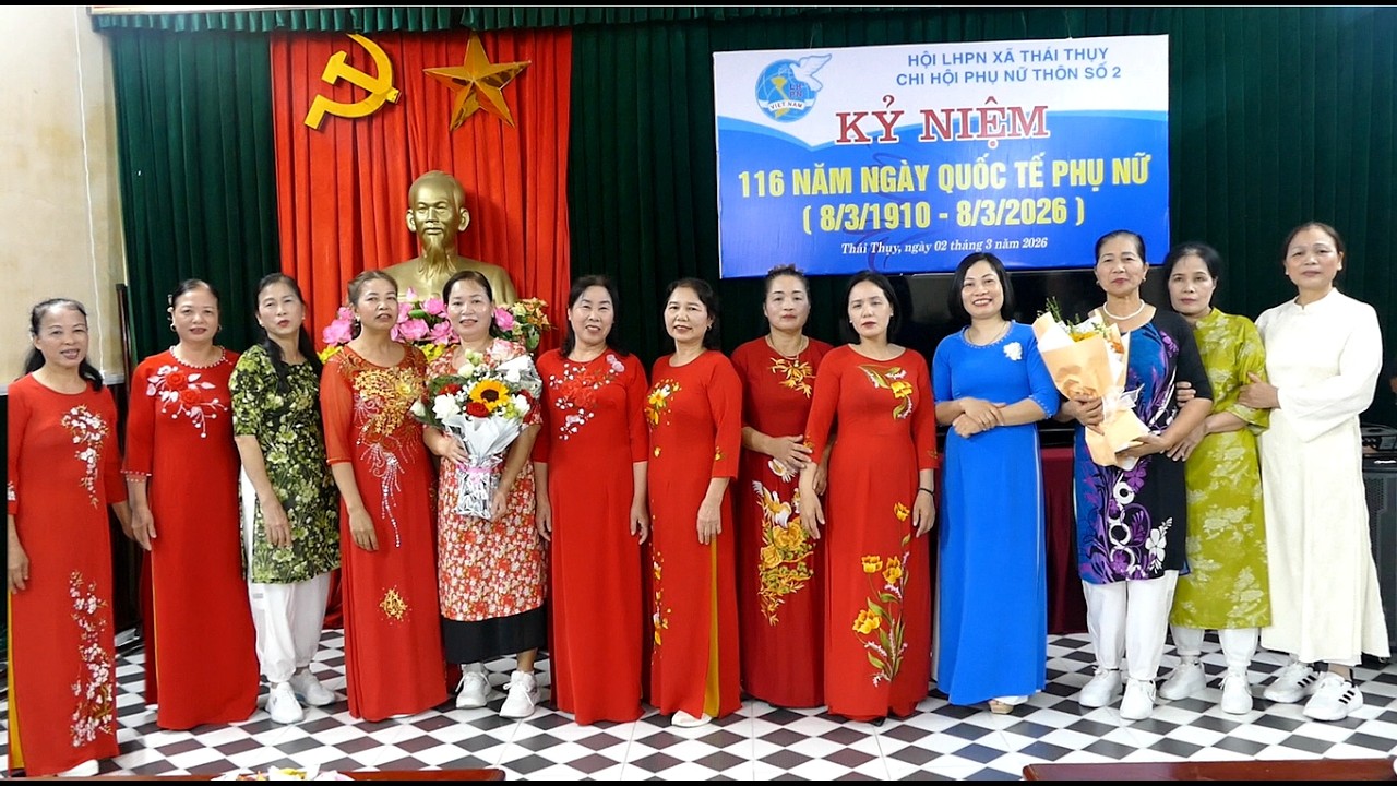 Chi Hội LHPN Thôn 2 Xã Thái Thụy Chào Mừng  Kỷ Niệm 116 Năm Ngày Quốc Tế Phụ Nữ  -  2026