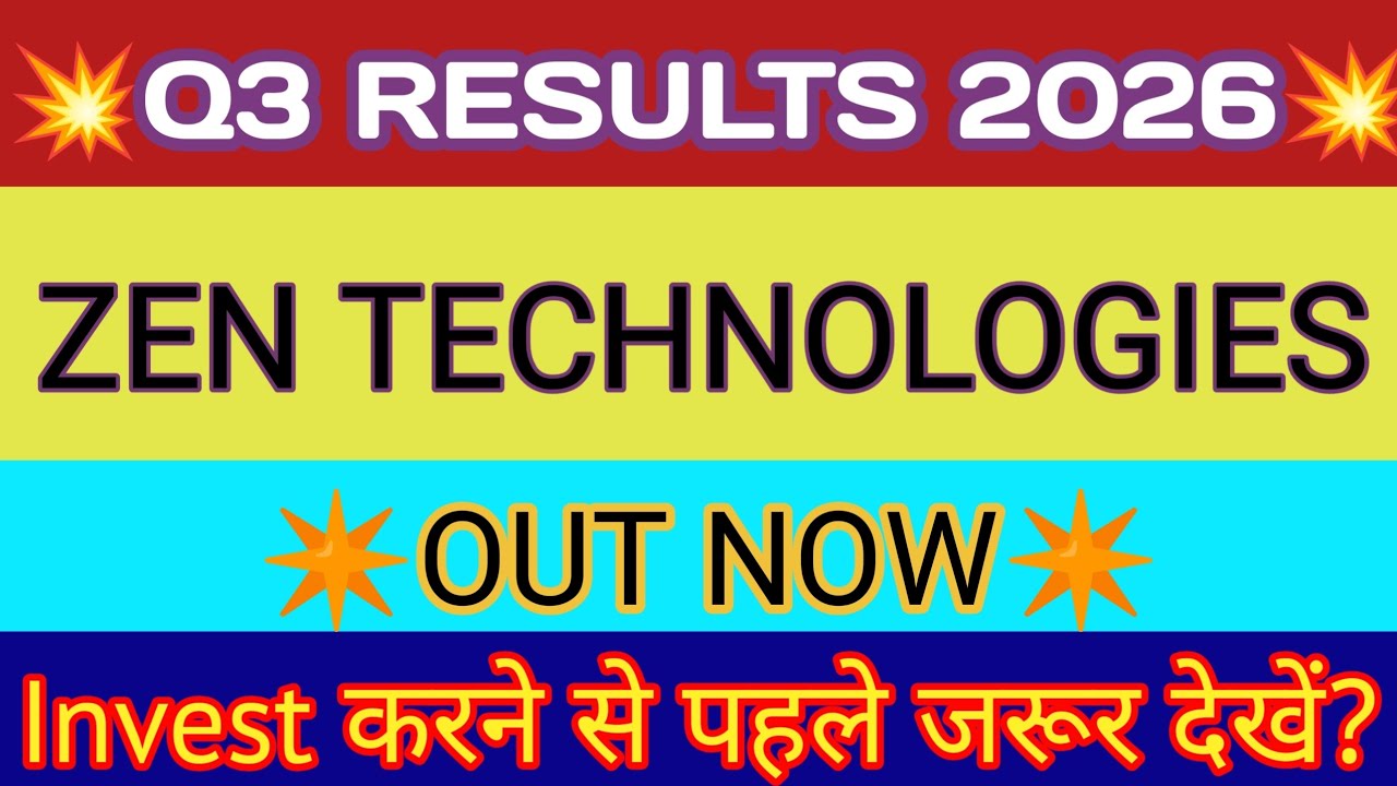 Zen Technologies Q3 Results 2026 🔴 Zentech Result 🔴 Zen Tech Share Latest News 🔴 Zen Tech Share News