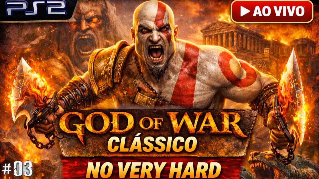 🩸 GOD OF WAR CLÁSSICO 🩸 VERY HARD | VINGANÇA CONTRA OS DEUSES!