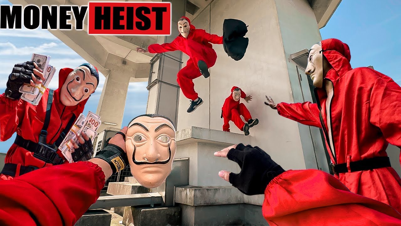 PARKOUR VS MONEY HEIST: Money Heist Break Into The Police Steal Money And Rescue The Boss | Epic POV