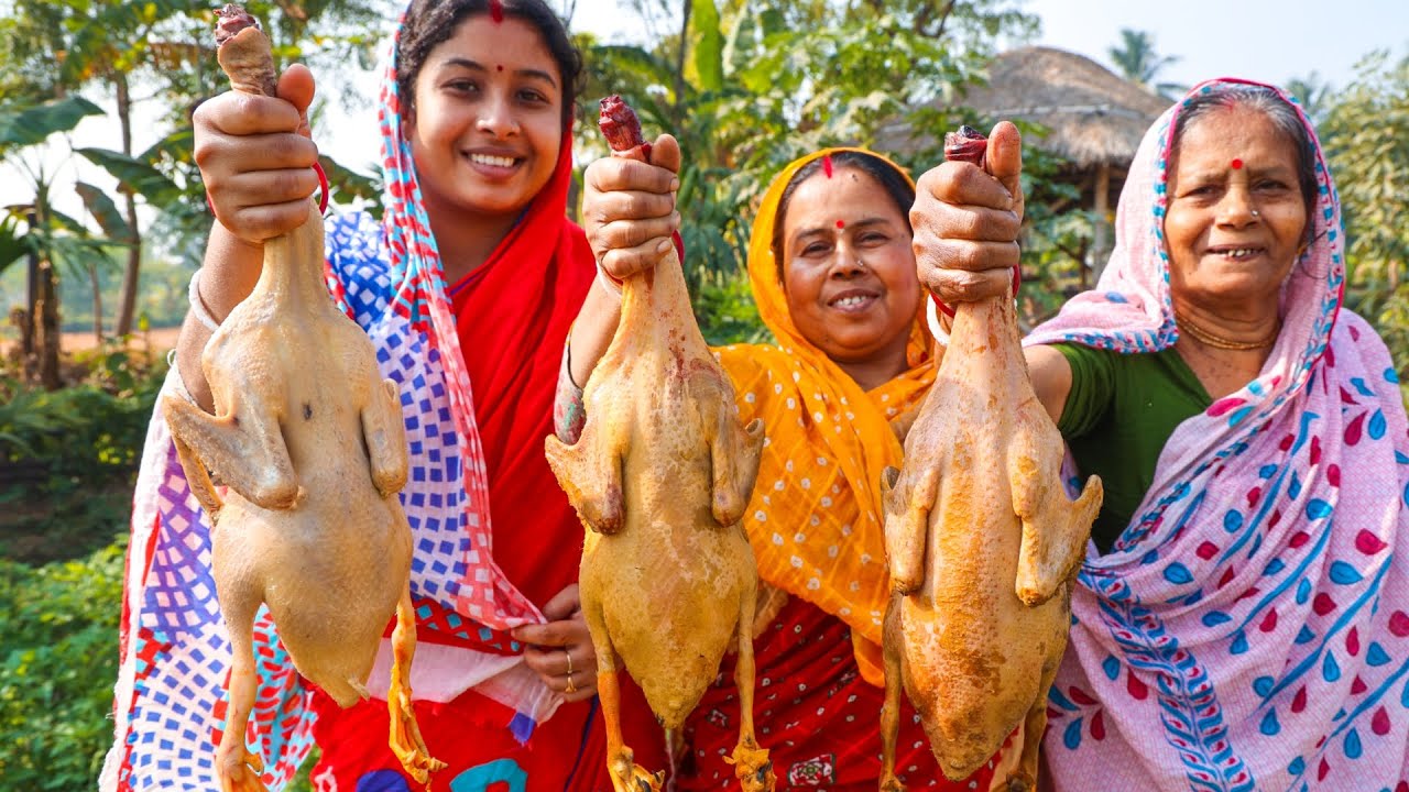 নতুন আলু দিয়ে পাতিহাঁসের ঝোল | Village Style Duck Curry |