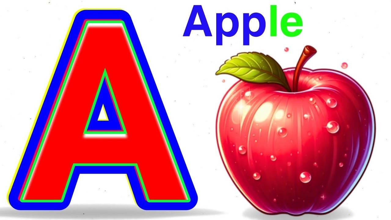 А — это яблоко 🍎 | Мультфильм-песенка про фонетику ABC для детей | Изучаем алфавит с удовольствие...