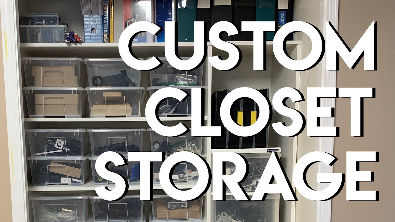 Custom Closet Shelving for IKEA Samla bins