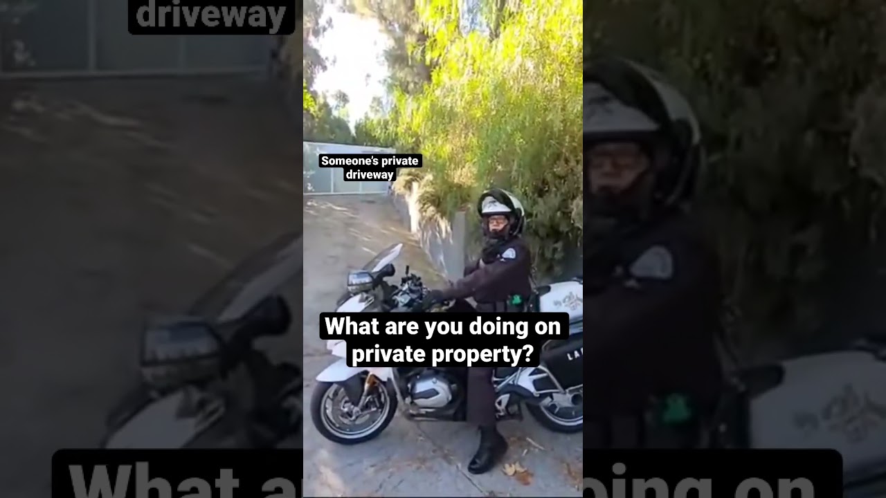 Sitting on private property giving TICKETS #viral #sgvnewsfirst #shorts